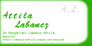 attila labancz business card